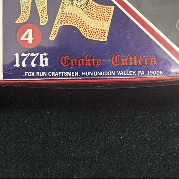 1776 Metal Cookie Cutters, Set of 4, Vintage from Bicentennial NIB Patriotic - Picture 2 of 3